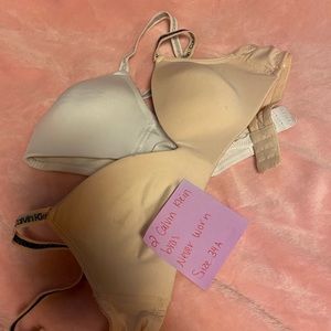 Calvin Klein bras 34 A
